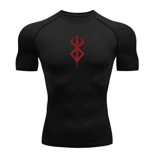 Berserk sacrifice mark compression shirt